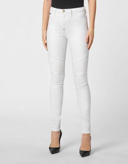 Philipp Plein Jeans Skinny Fit Wit - 30 (Taille)