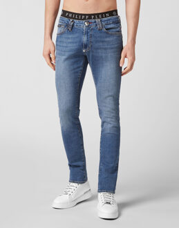 Philipp Plein Jeans Slim Fit Blauw - 30 (Taille)