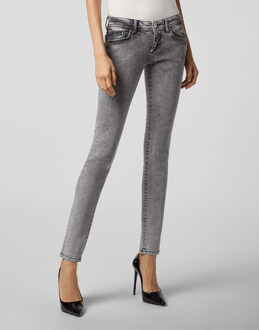 Philipp Plein Jeans Slim Fit Grijs - 26 (Taille)