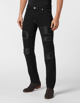 Philipp Plein Jeans Slim Fit Rock Star Zwart - 29 (Taille)