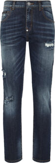 Philipp Plein Jeans Vriendelijke Pasvorm Blauw - 30 (Taille)