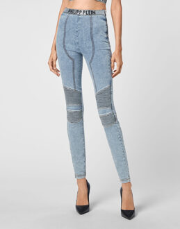 Philipp Plein Jeggings Blauw
