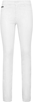 Philipp Plein Jeggings Hexagon Wit