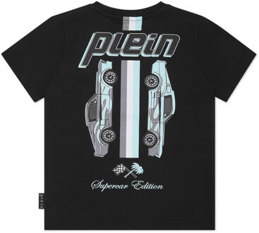 Philipp Plein Jersey T-Shirt Round Neck Ss Smile - maat Zwart