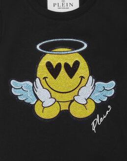 Philipp Plein Jersey T-Shirt Sexy Pure Ss Smile - maat 14J / 164cm Zwart