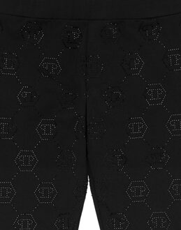 Philipp Plein Jogging Legging Monogram Zwart - 6J / 116cm