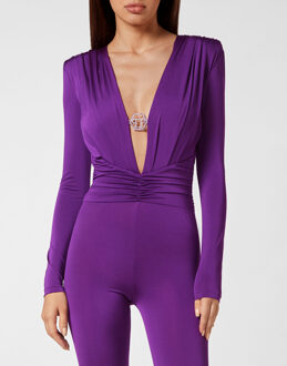 Philipp Plein Jumpsuit - maat Paars