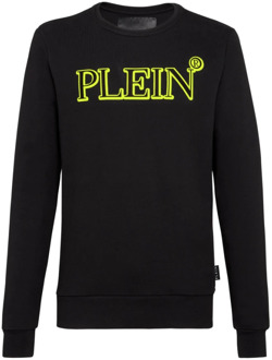 Philipp Plein Katoenen Fleece Crewneck Sweatshirt Philipp Plein , Black , Heren - L