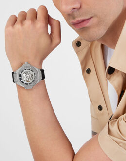 Philipp Plein Kijk Op Skeleton Royal Zwart - One Size