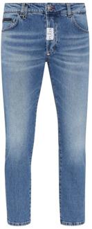 Philipp Plein Klassieke Denim Jeans voor Dagelijks Gebruik Philipp Plein , Blue , Heren - W36,W30,W34,W33,W31