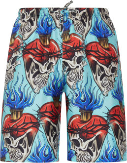 Philipp Plein Korte Broek Tattoo Turquoise - XS