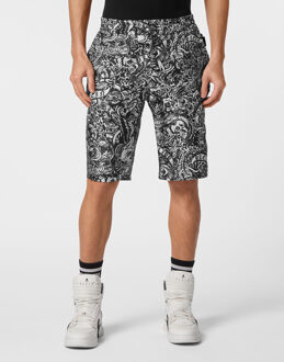 Philipp Plein Korte Broek Tattoo Zwart