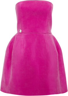 Philipp Plein Korte Jurk Fuchsia