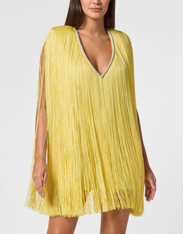 Philipp Plein Korte Jurk Geel