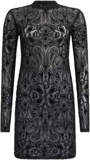 Philipp Plein Korte Jurk Gothic Plein Zwart - L