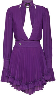 Philipp Plein Korte Jurk Paars - XS