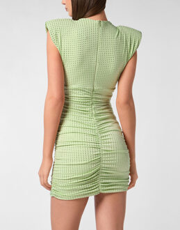 Philipp Plein Korte Jurk Signature Groen - L