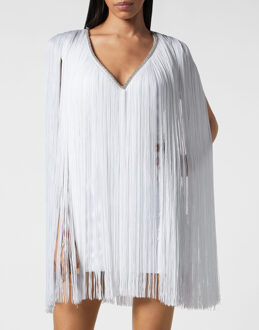 Philipp Plein Korte Jurk Wit - S