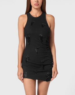 Philipp Plein Korte Jurk Zwart - L