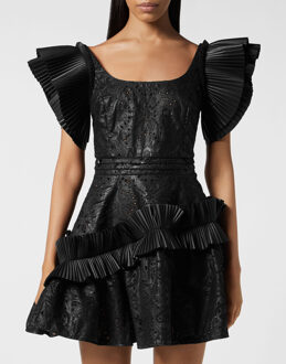 Philipp Plein Korte Jurk Zwart - L