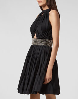 Philipp Plein Korte Jurk Zwart - XL