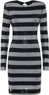 Philipp Plein Korte Jurk Zwart - XS