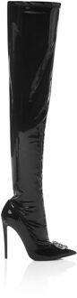 Philipp Plein Laarzen Hakken Overknees Gothic Plein Zwart - EU 40