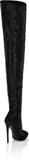 Philipp Plein Laarzen Hakken Overknees Gothic Plein Zwart