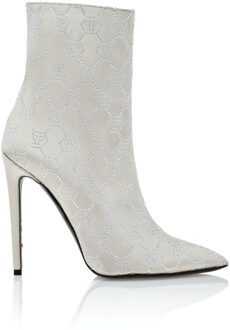 Philipp Plein Laarzen Hoge Hakken Mid Monogram - maat Beige