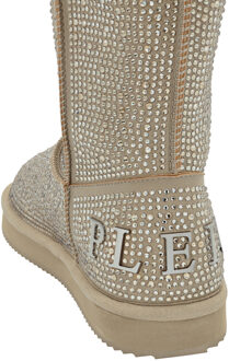 Philipp Plein Laarzen Mid Flat Beige - EU 36