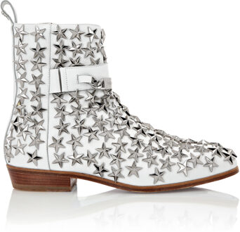 Philipp Plein Laarzen Mid Flat Stars - maat Wit