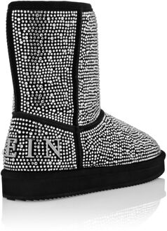 Philipp Plein Laarzen Mid Flat Zilver - EU 40