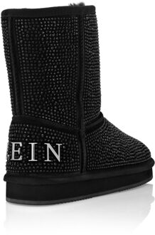 Philipp Plein Laarzen Mid Flat Zwart