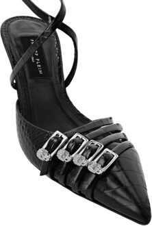 Philipp Plein Lage Hakken Cocco Zwart - EU 37