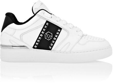 Philipp Plein Lage Sneakers - maat EU 46 Wit/Zwart