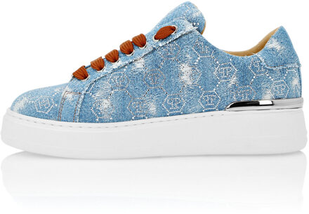 Philipp Plein Lage Sneakers Monogram Blauw
