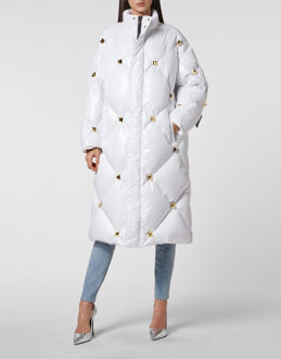 Philipp Plein Lang Donsjack Wit - S
