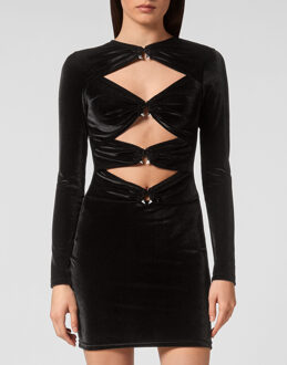 Philipp Plein Lange Jurk Zwart - M