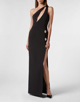 Philipp Plein Lange Jurk Zwart - XS