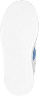 Philipp Plein Leather Lo-Top Sneakers Hexagon - maat Wit/Blauw