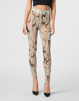 Philipp Plein Legging Flame Huidkleurig