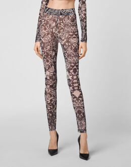 Philipp Plein Legging New Baroque Huidkleurig - S