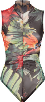 Philipp Plein Lichaam Flowers Zwart/Veelkleurig