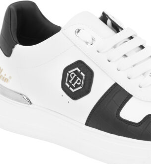 Philipp Plein Lo-Top Sneakers Cocco - maat Wit/Zwart