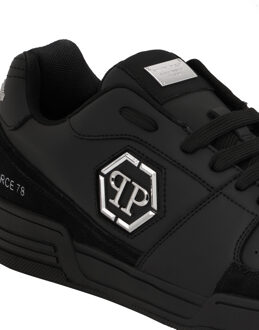 Philipp Plein Lo-Top Sneakers P-Force 78 - maat EU 39 Zwart