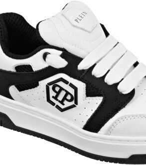 Philipp Plein Lo-Top Sneakers Wit/Zwart - EU 32