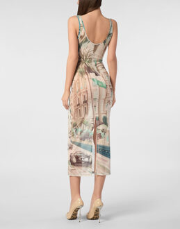 Philipp Plein Long Dress Tanktop Veelkleurig - XS