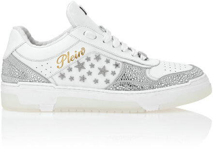 Philipp Plein Low-Top Sneakers Mix Studs Star - maat Wit