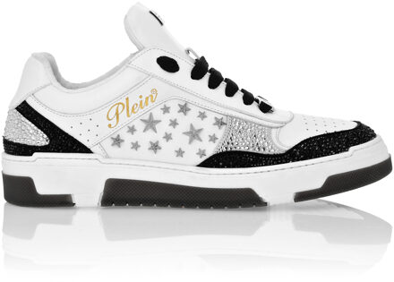Philipp Plein Low-Top Sneakers Mix Studs Star Zwart - EU 37