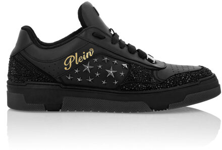 Philipp Plein Low-Top Sneakers Mix Studs Star Zwart - EU 37